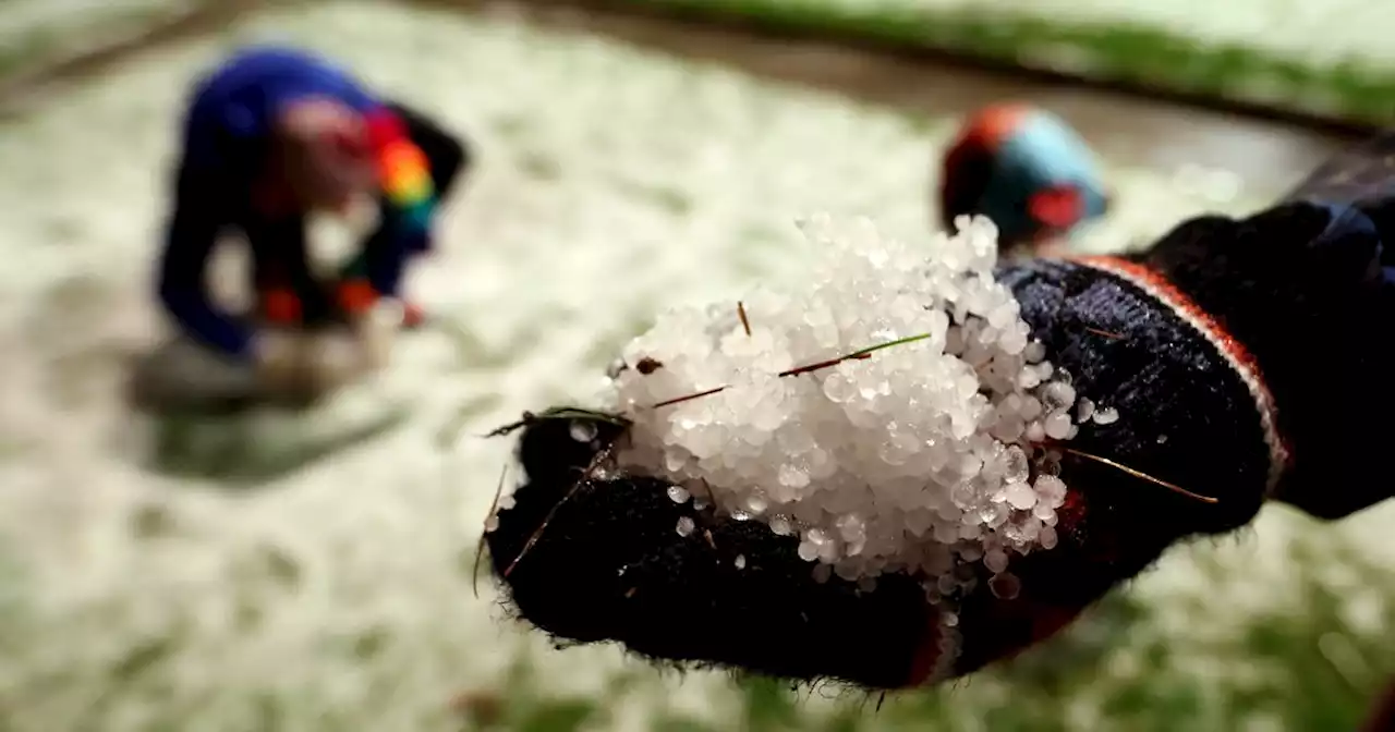 Fuerte granizada cayó en Bogotá y en el Alto de Patios