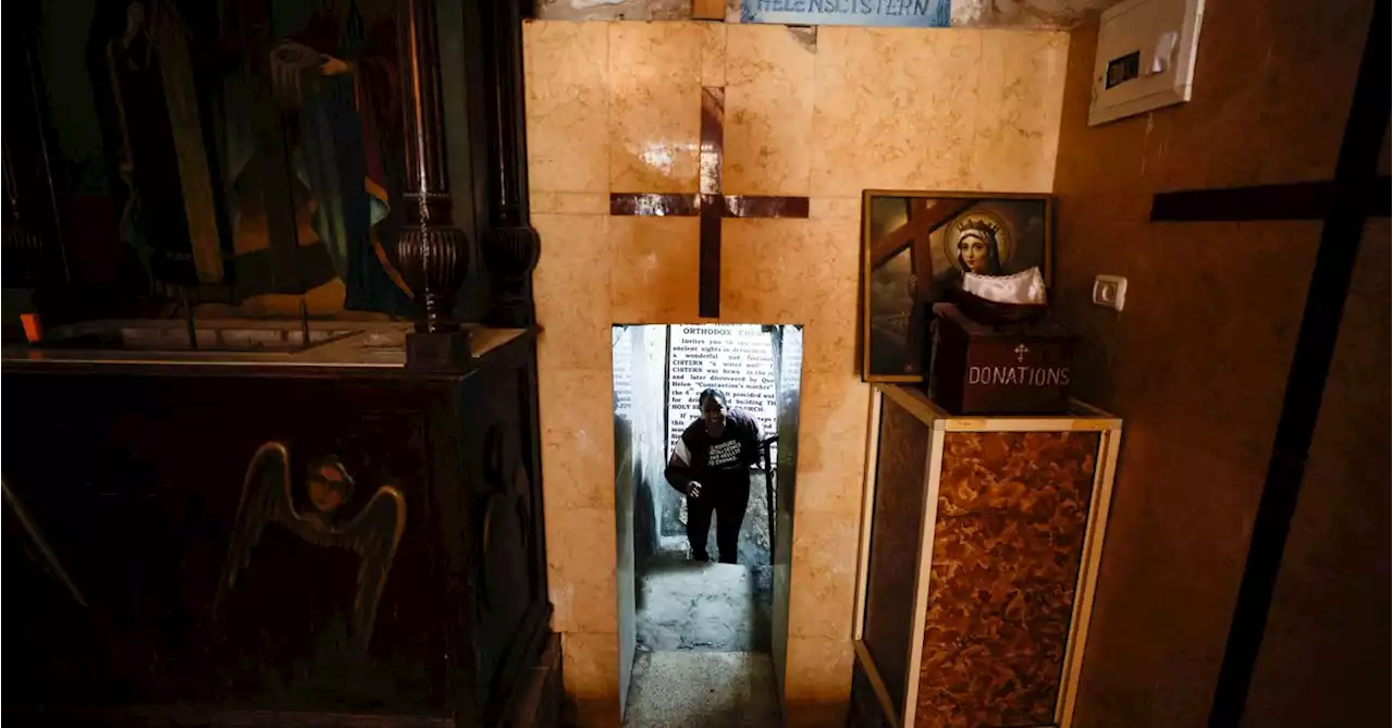 Easter chants echo in ancient cistern near birthplace of Christianity