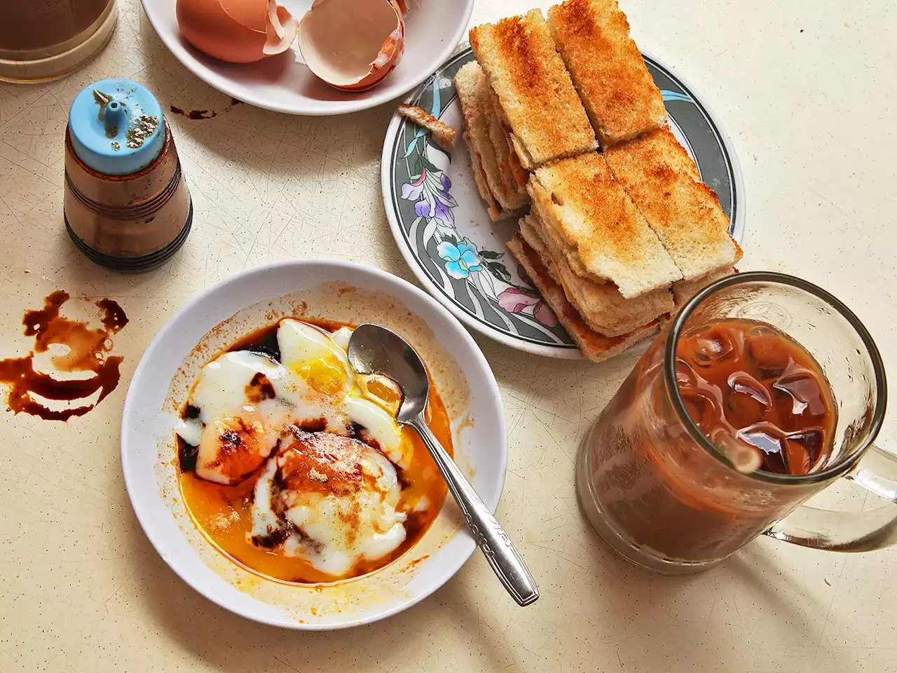 Singapore-Style Soft-Cooked Eggs With Kaya Jam and Toast Recipe