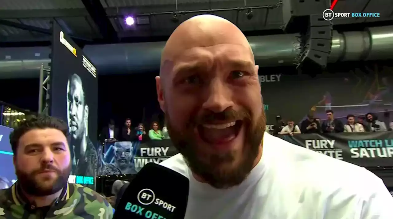 Fury jokes he's off to 'eat burgers and drink beer' after Whyte weigh-in