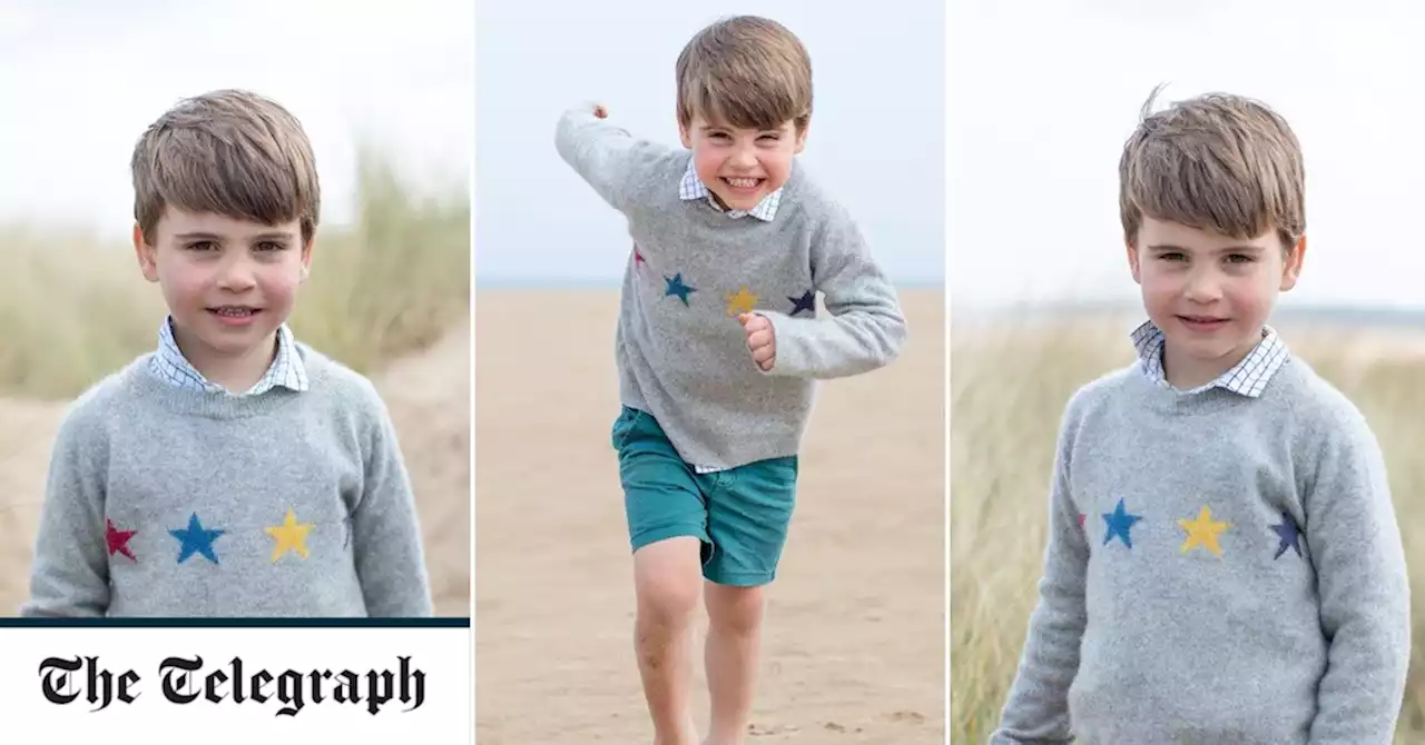 Prince Louis follows family’s sporting footsteps as he takes up cricket in fourth birthday portraits