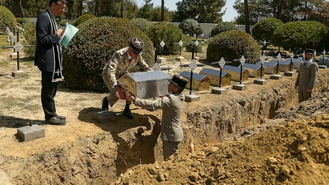 Remains of 17 French WWI soldiers buried at Gallipoli