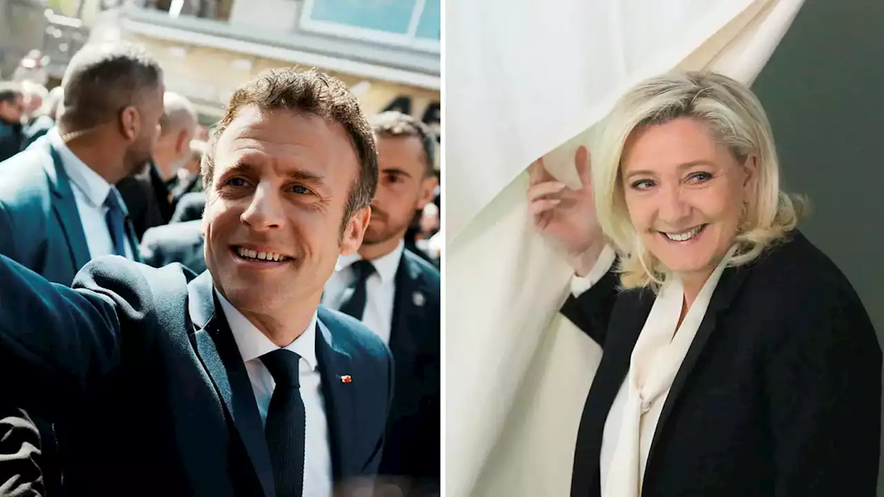 Tidig valprognos: Macron fortsätter som president