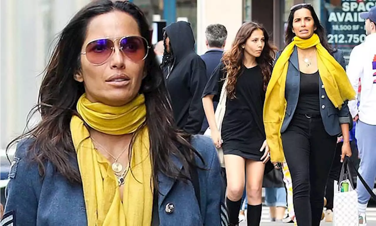 Padma Lakshmi and look-alike daughter Krishna step out in in NYC