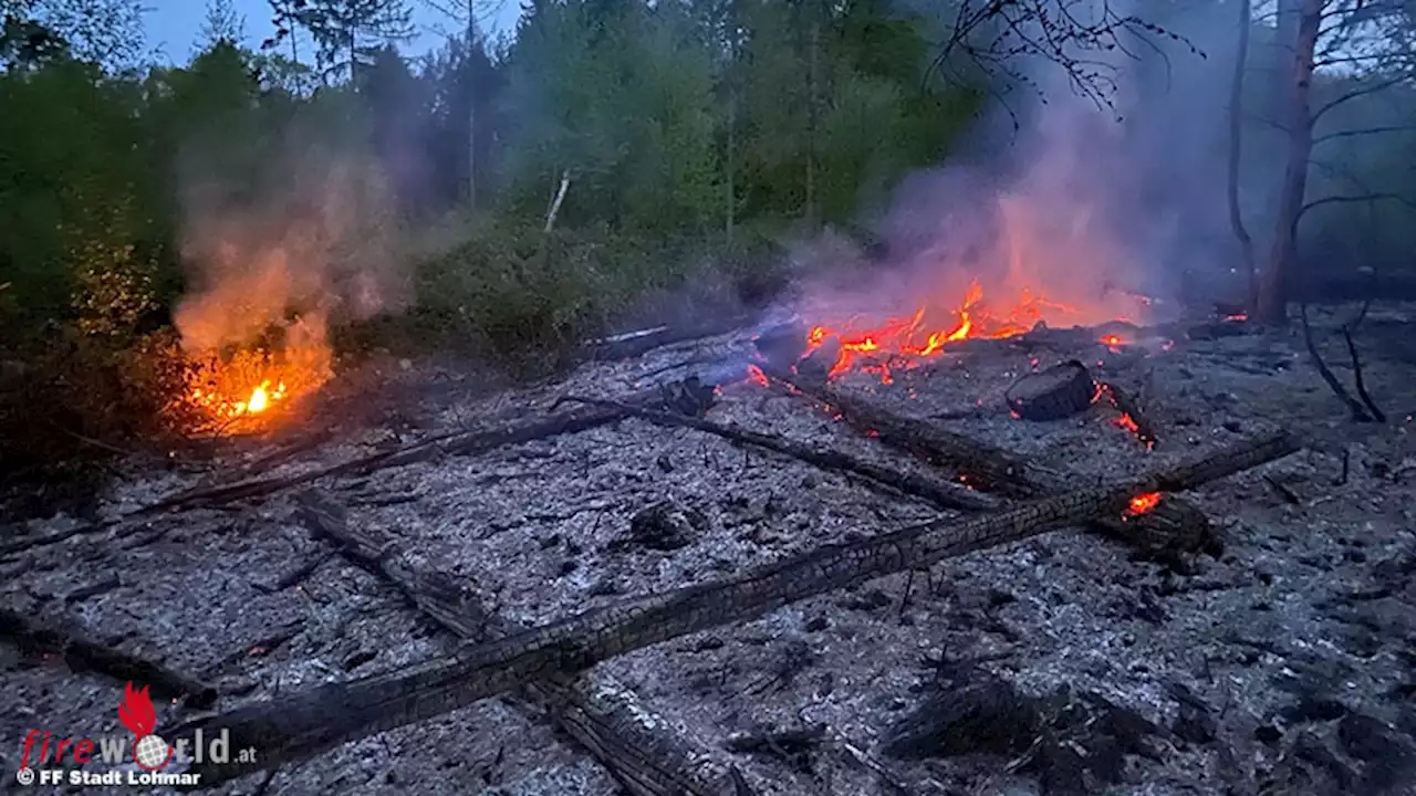 D: Schwer zu erreichender Flächenbrand am ,,Ho-Chi-Minh-Pfad' in Lohmar