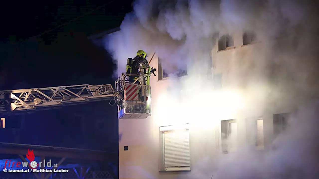 Oö: Ausgedehnter Küchenbrand in einem Wohnhaus in Marchtrenk