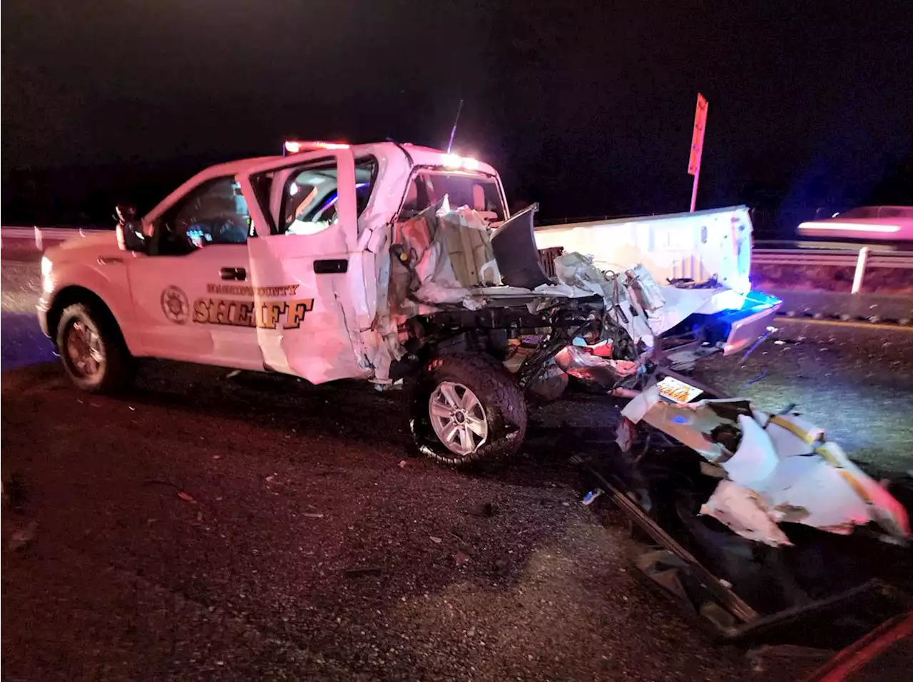 Deputies injured after being hit by semi on I-15 in southern Utah