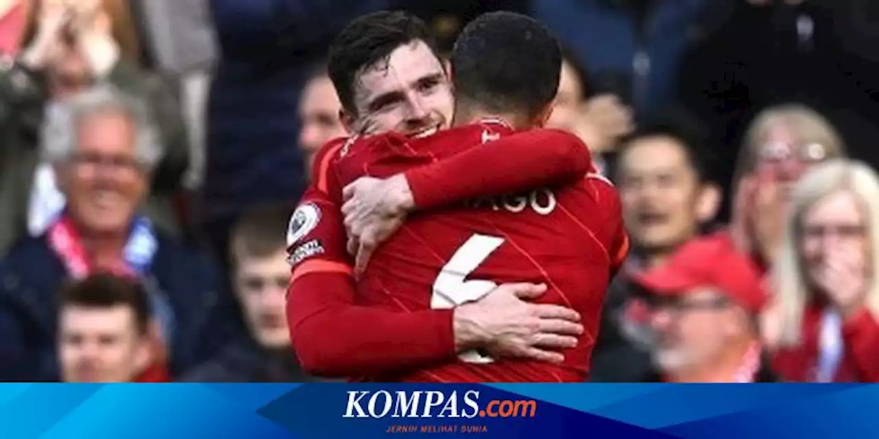 Hasil Liverpool Vs Everton, 2 Gol Sundulan Bawa The Reds Pepet Man City