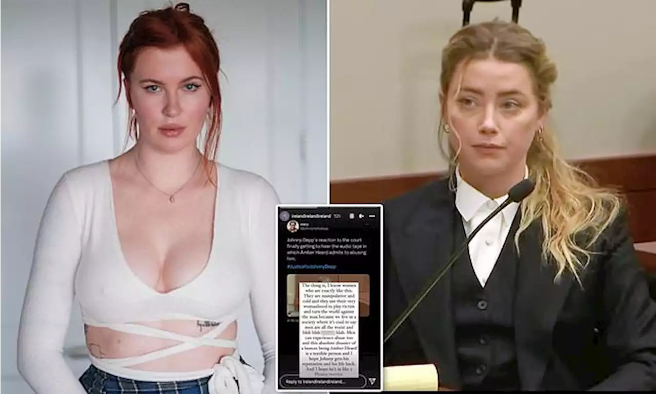 Ireland Baldwin slams Amber Heard as a 'disaster human being'