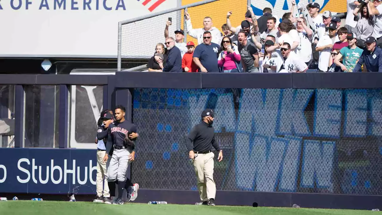 Yankees Fans Throw Debris at Guardians Outfielders After Walk-Off Win