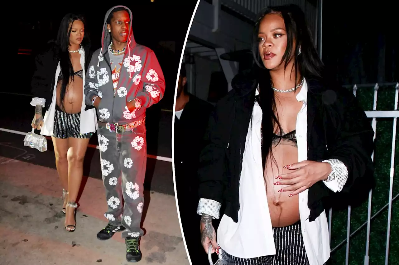 Rihanna, A$AP Rocky spotted at dinner for first time since rapper’s arrest