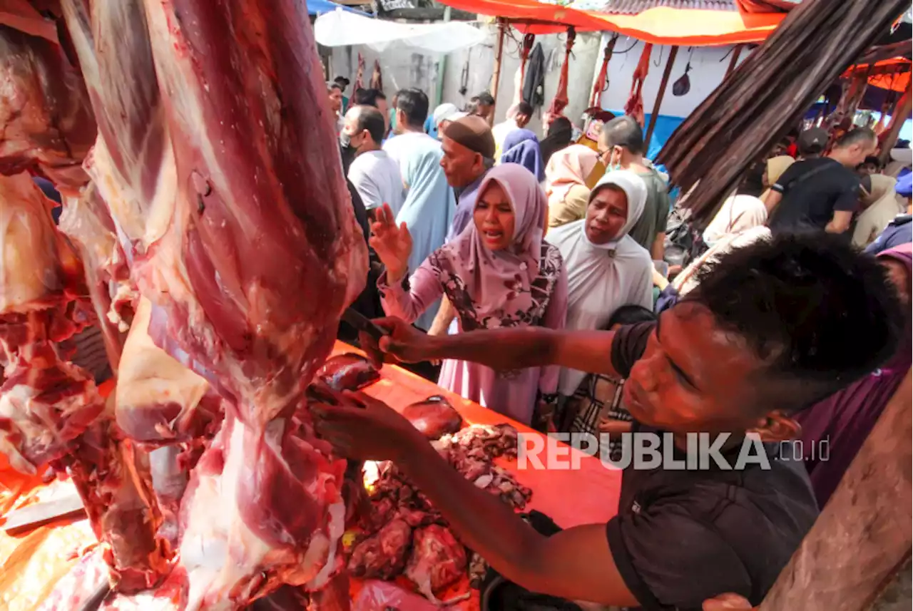 Harga Daging Sapi di Pasar Sumut Bergerak Naik Lagi Jelang Lebaran |Republika Online