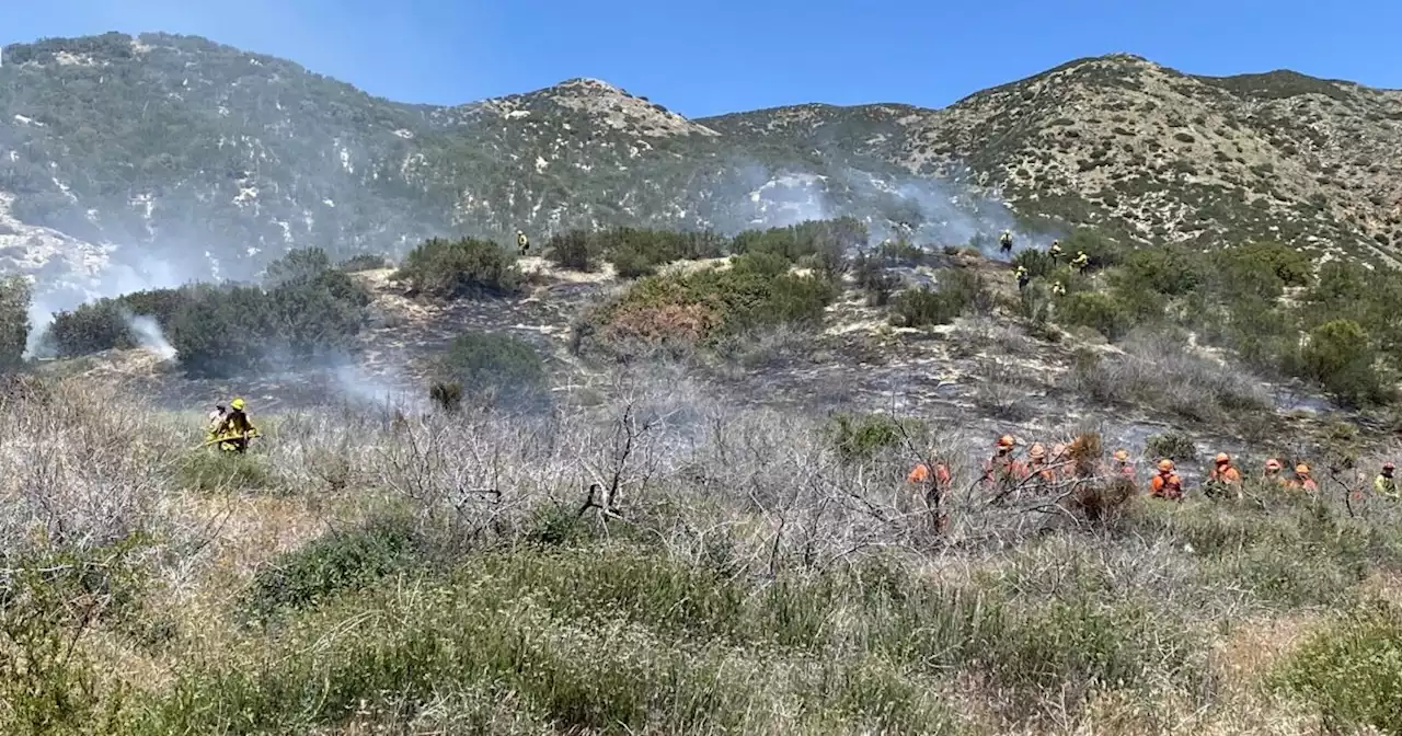 Small brush fire breaks out in East County desert