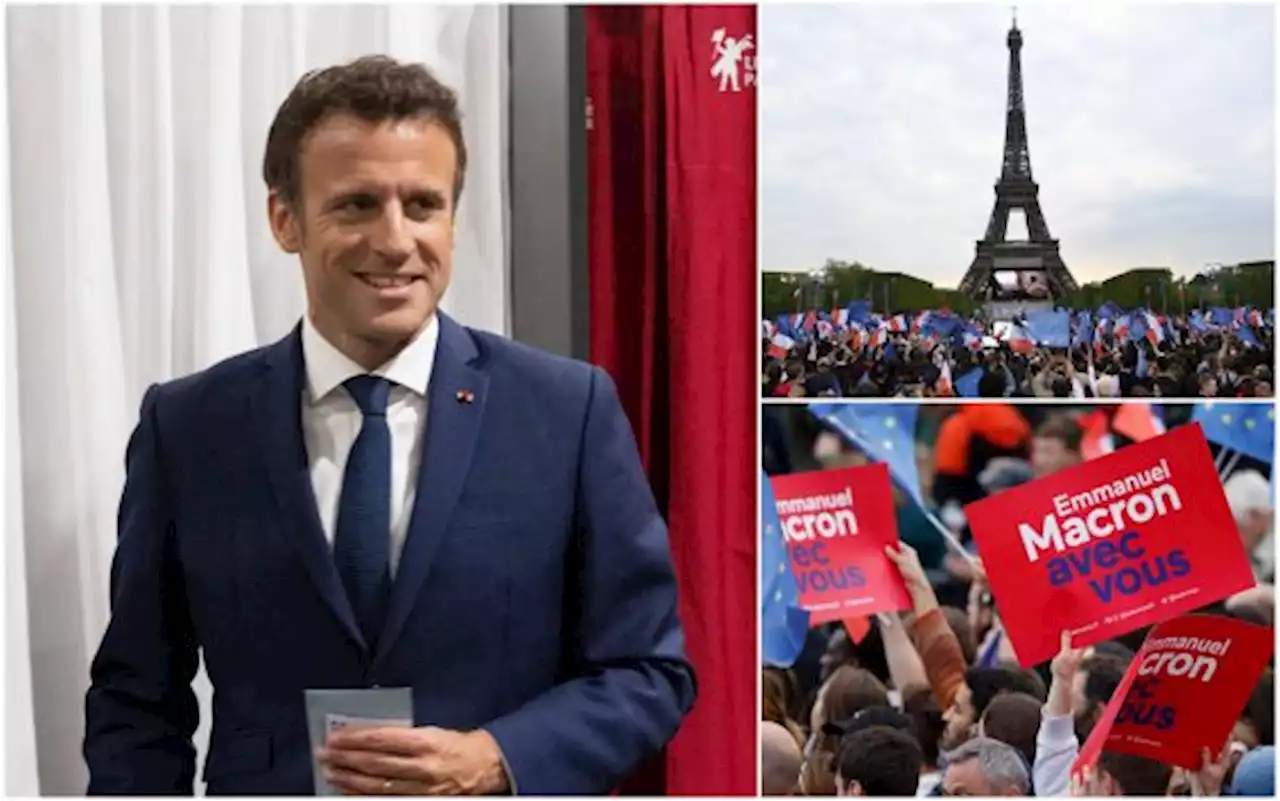 Elezioni Francia, Macron rieletto presidente. I festeggiamenti. FOTO