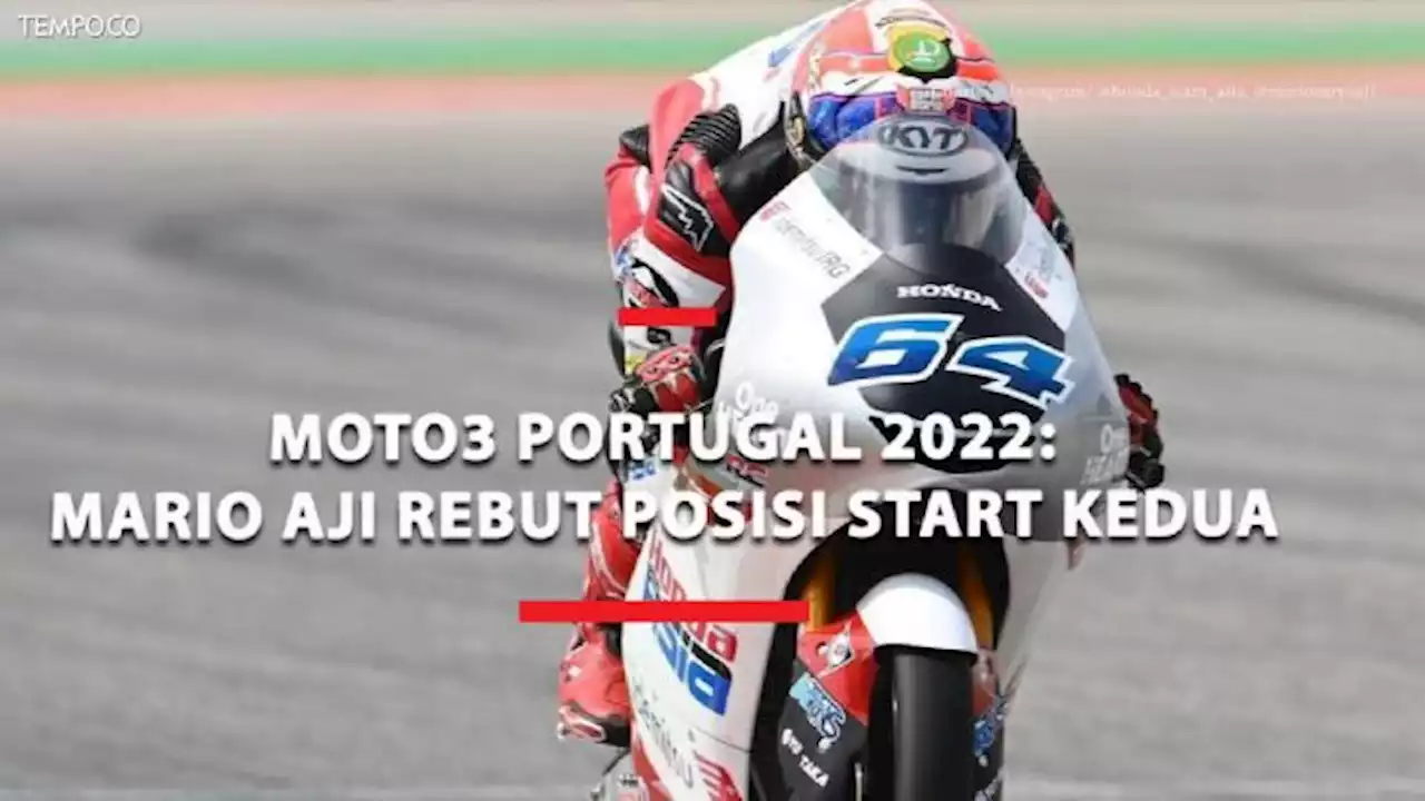 Moto3 Portugal 2022: Mario Aji Rebut Posisi Start Kedua