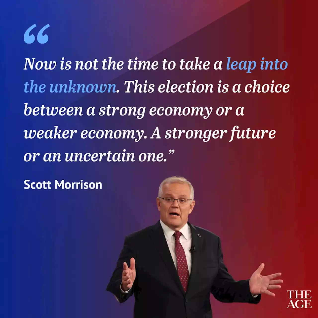 ‘I am optimistic about our future’: Scott Morrison’s pitch to uncommitted voters
