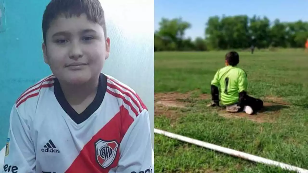 Bautista tiene 12 años y ataja de rodillas por una enfermedad: “Mi sueño es conocer a Franco Armani”