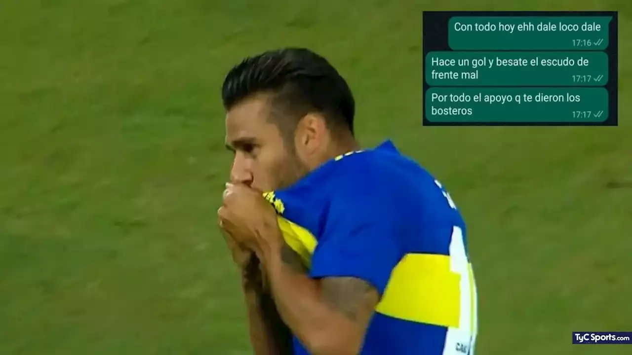 Salvio y su beso al escudo de Boca: por qué festejó así - TyC Sports