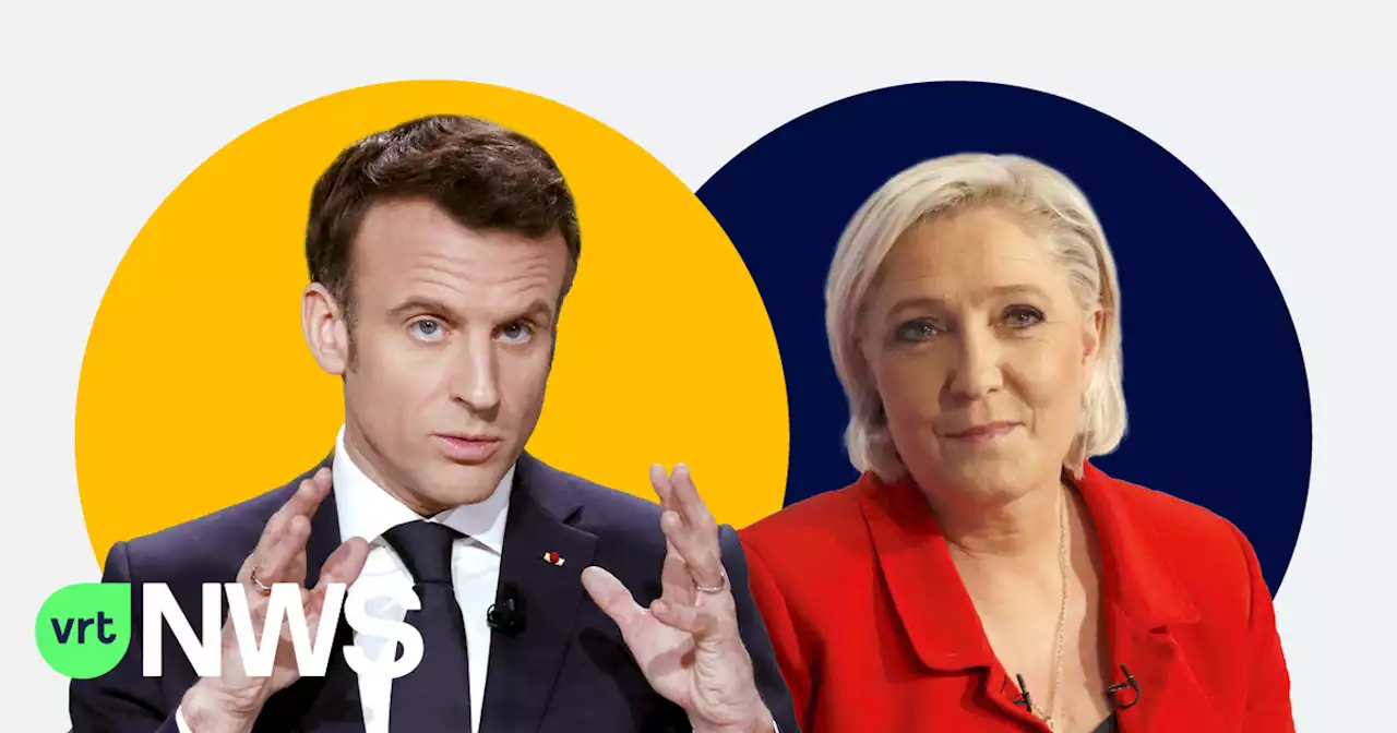 Macron versus Le Pen: hierover verschillen de Franse presidentskandidaten grondig van mening