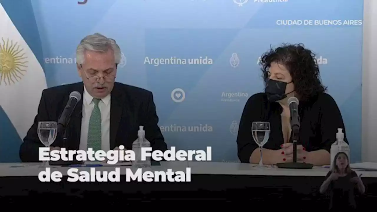 El Presidente presentó la Estrategia Nacional de Salud Mental y recibe a la UIA