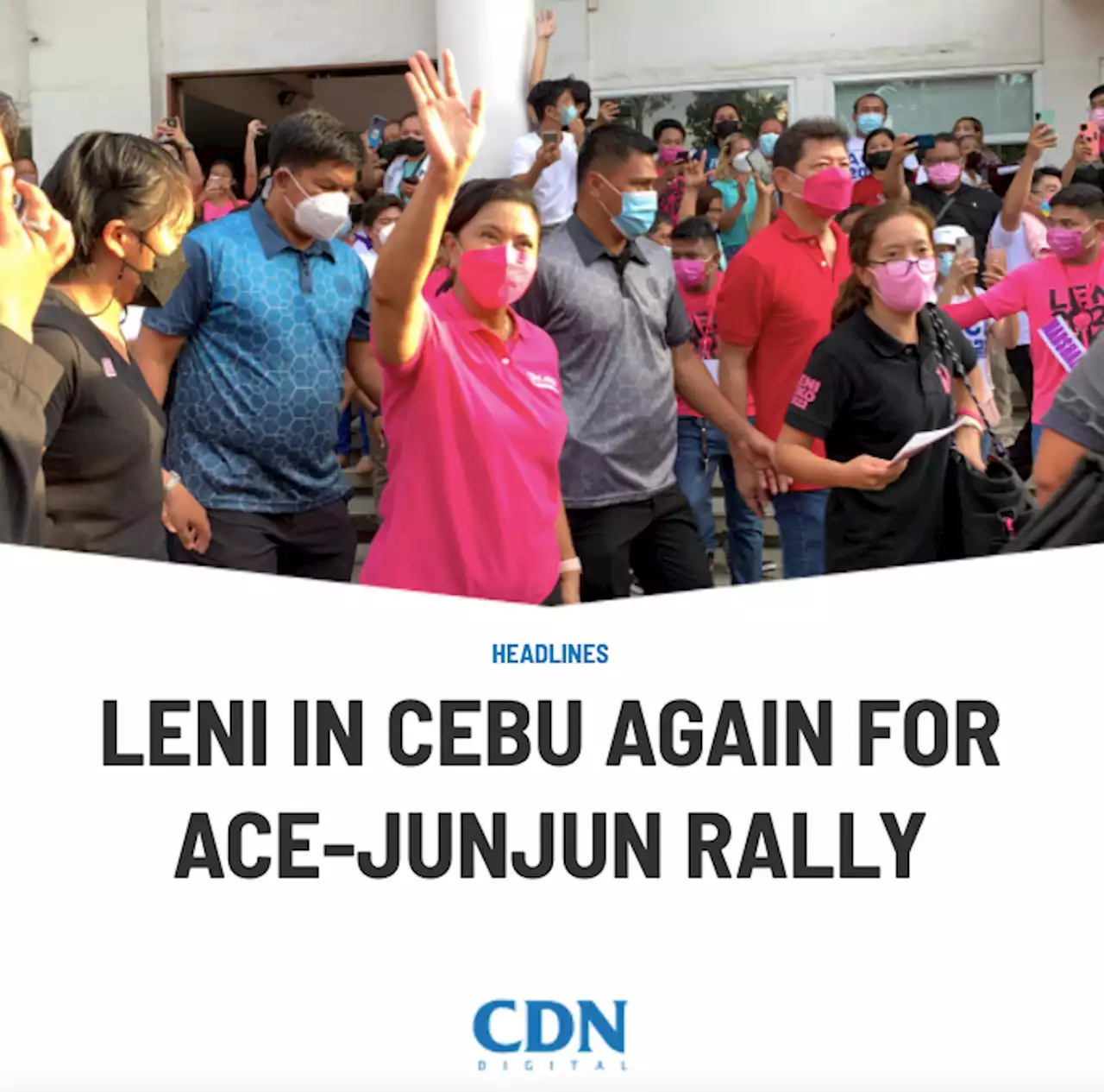 Leni in Cebu again for Ace-Junjun Rally