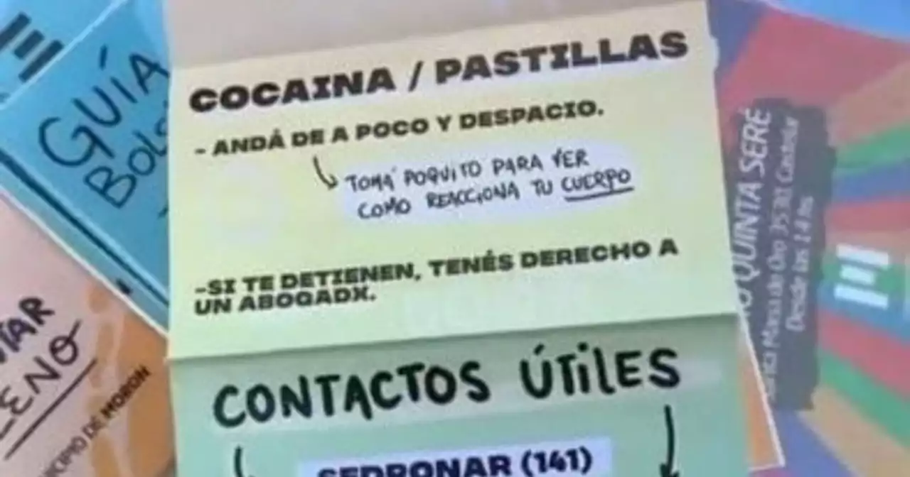 'Tomá poquita cocaína': fuerte polémica por los 'consejos' de la Municipalidad de Morón para las drogas