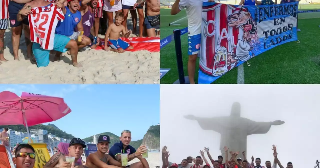 La fiesta de Unión en Río antes de jugar vs. Fluminense