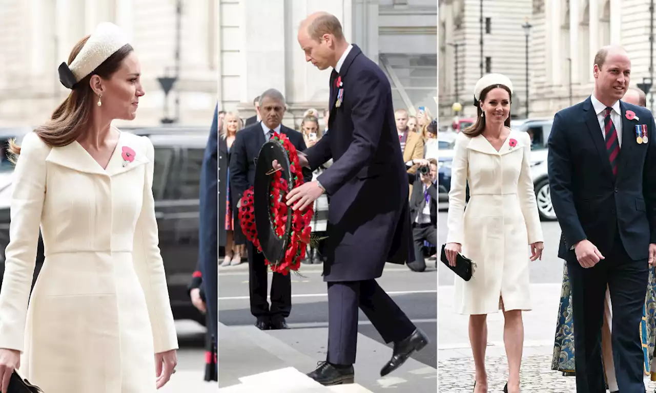 Kate Middleton makes surprise appearance with Prince William for poignant Anzac Day service – best photos