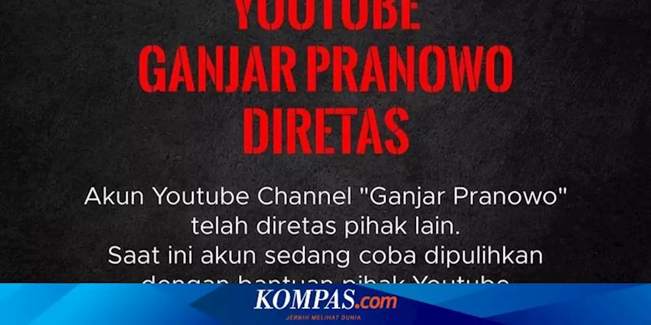 Diretas, Channel YouTube Ganjar Sempat Berganti Nama Jadi Binance Live