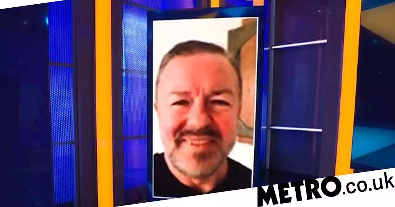 Ricky Gervais makes surprise cameo during Piers Morgan’s TalkTV launch