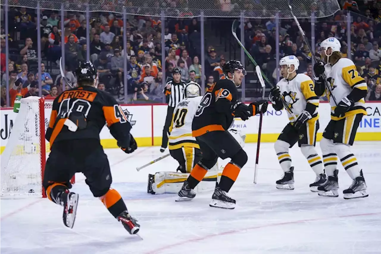 Noah Cates and the Flyers’ youth lead team to a 4-1 win over rival Pittsburgh Penguins