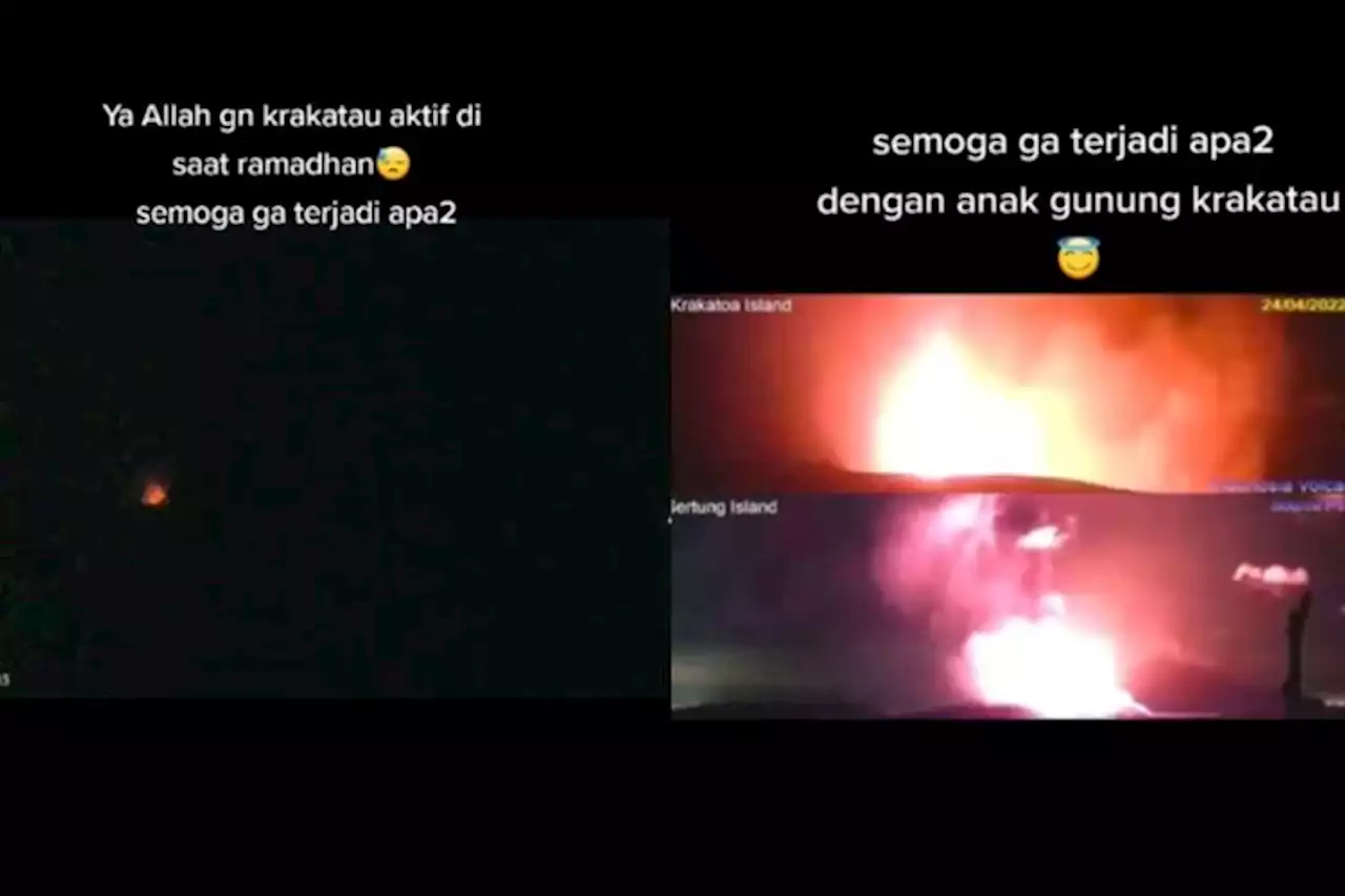 Viral Video Detik-Detik Gunung Anak Krakatau Aktif Kembali, Status Siaga Level 3 - Pikiran-Rakyat.com