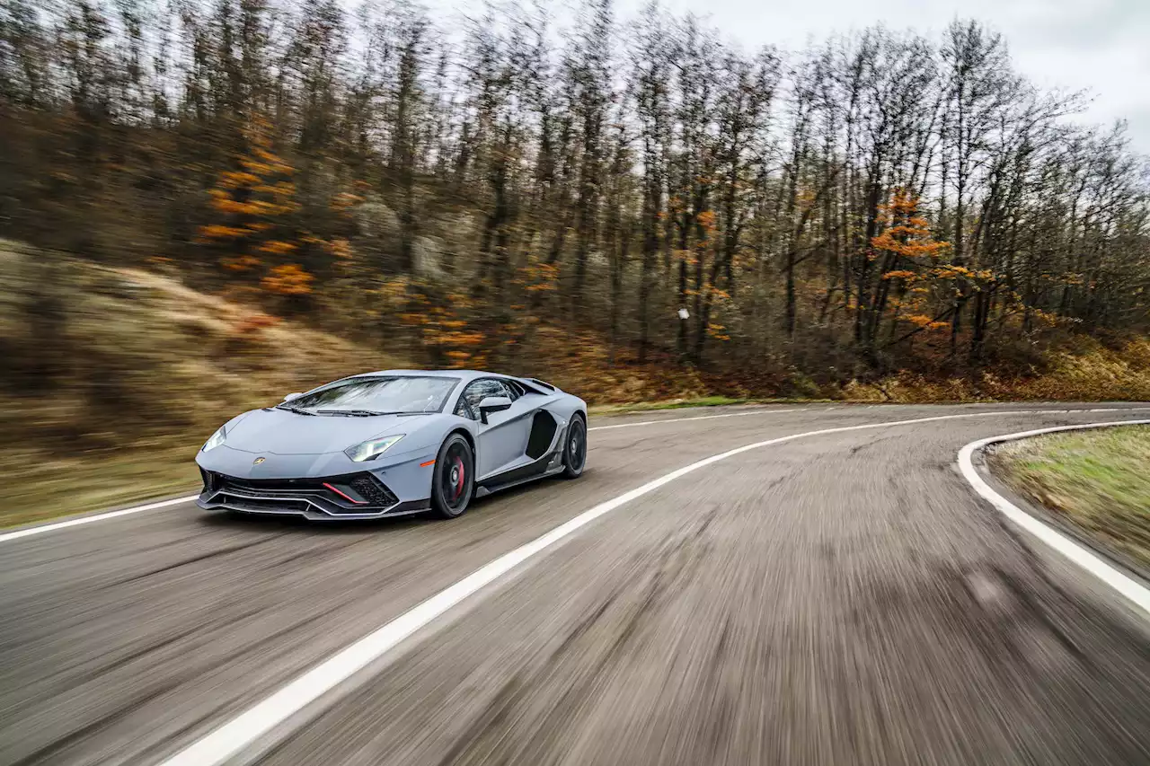 Behind the wheel of the thunderous Lamborghini Aventador