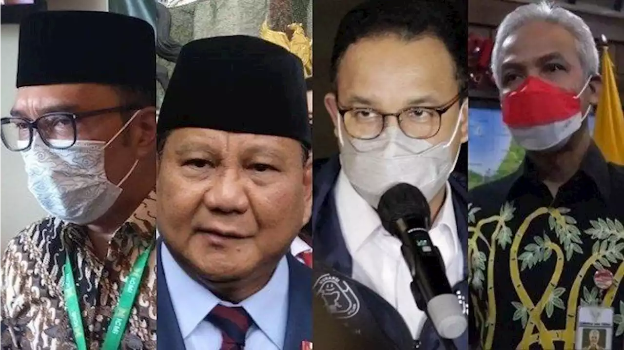 Ganjar, Prabowo dan Anies Masuk 3 Besar Elektabilitas Tertinggi Capres 2024 via Charta Politika - Tribunnews.com