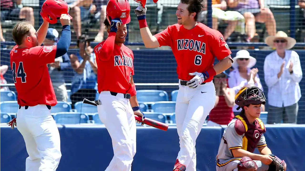 Photos: Arizona Baseball wins series against rival ASU with a 14-4 win in game three