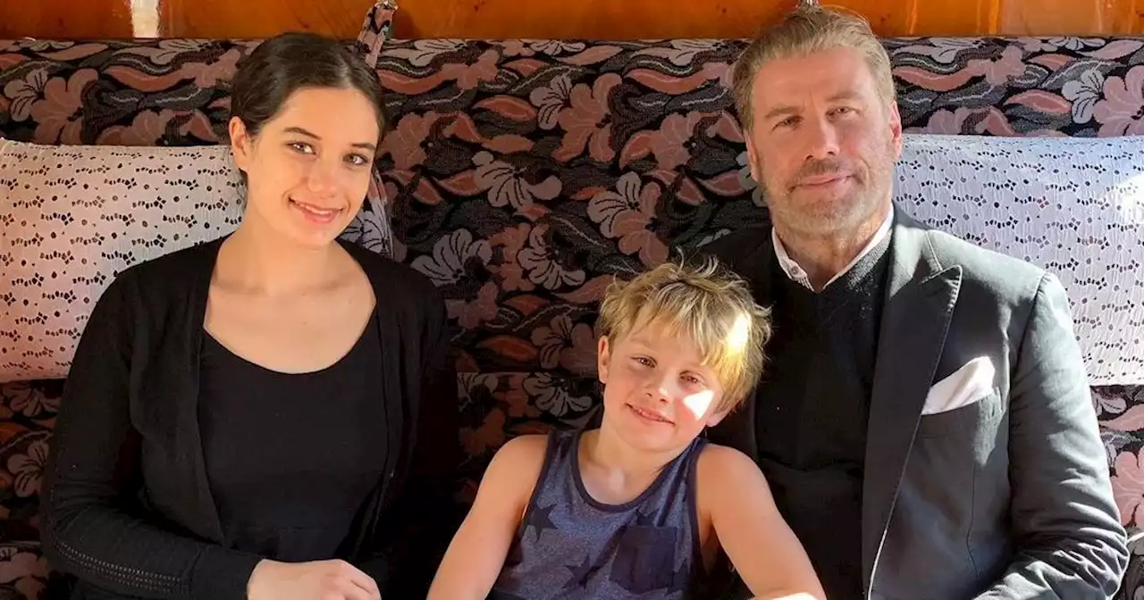 John Travolta Celebrates Easter With Daughter Ella and Son Benjamin