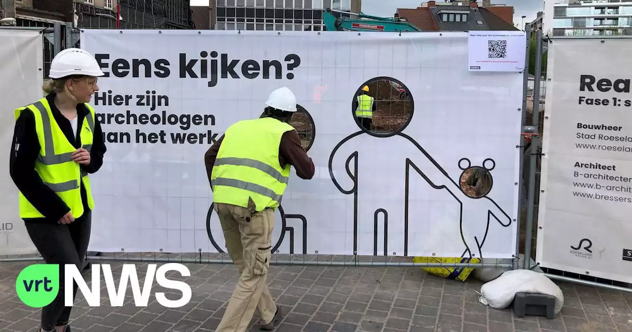 Archeologen speuren naar oorsprong van Roeselare in historisch centrum van de stad