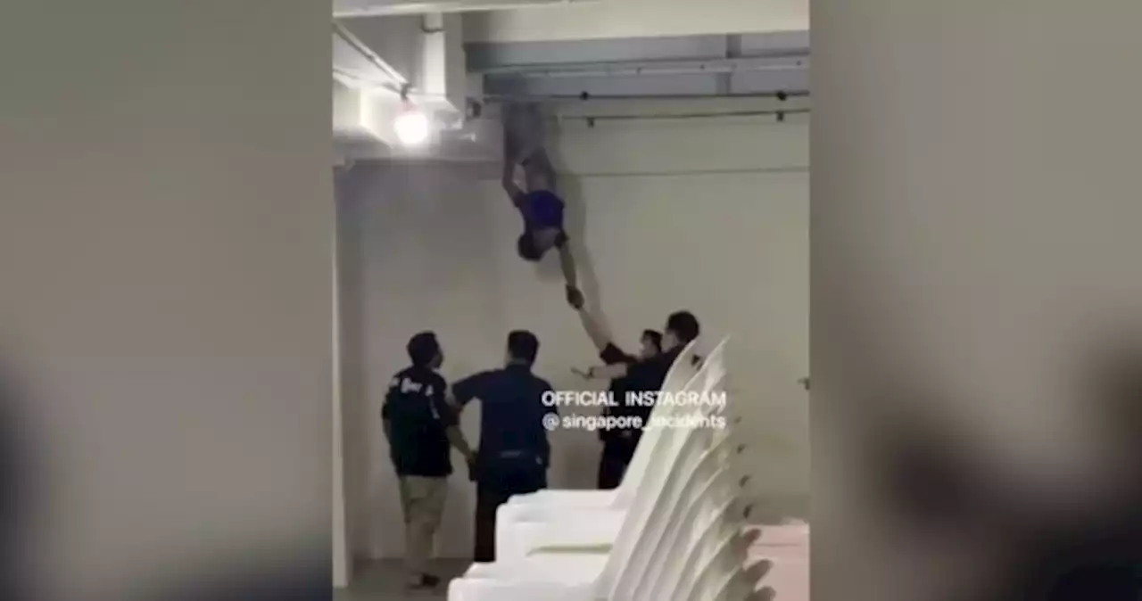 Man seen hanging from ceiling in Pasir Ris charged with public nuisance