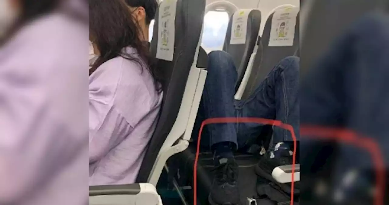 'This is not some lepak corner': Man seen lying across seats with shoes on aboard Scoot flight