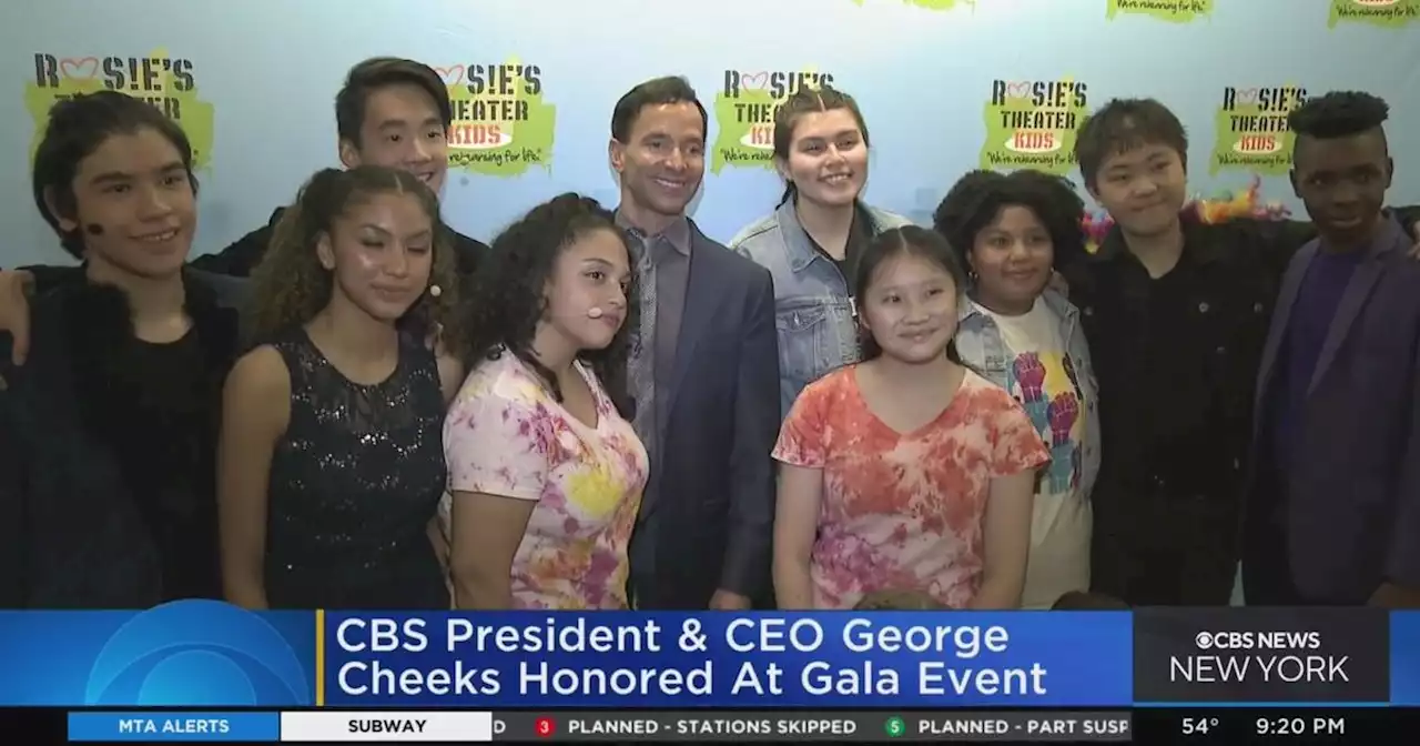 CBS President and CEO George Cheeks honored at Rosie's Theater Kids gala