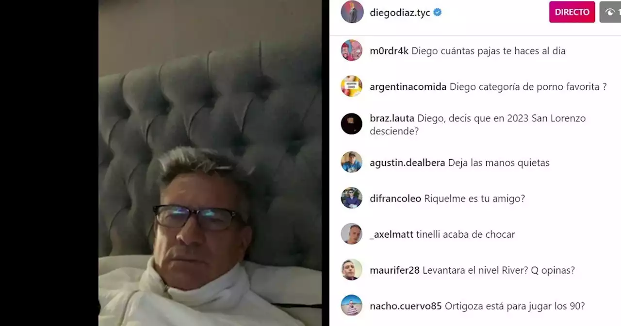 Diego Díaz no se calló tras el descuido en Instagram que se hizo viral y salió de contraataque