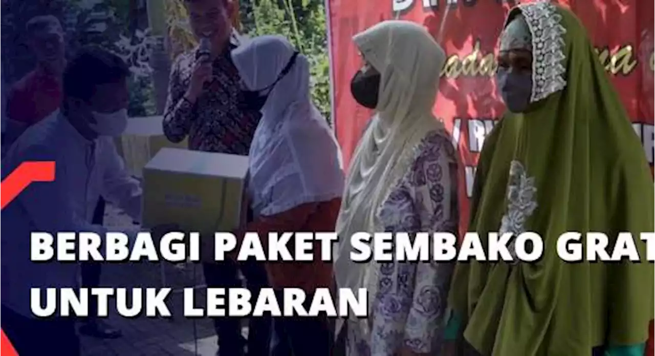 Berbagi Paket Sembako Gratis untuk Lebaran