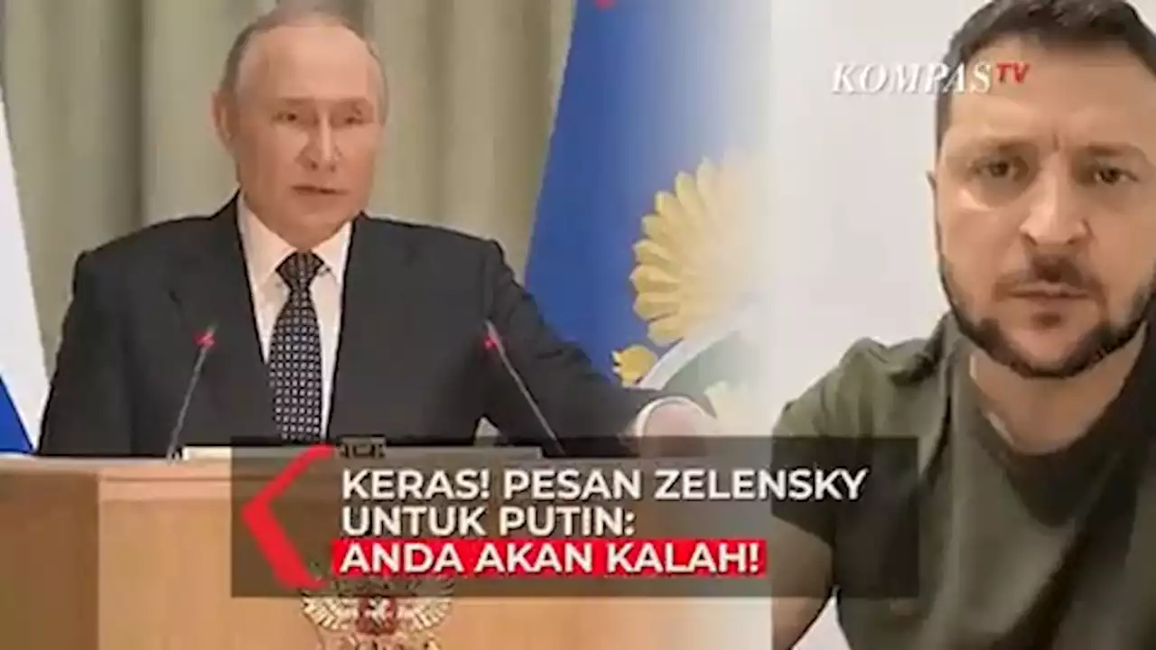 Keras! Zelensky Beri Pesan untuk Putin: Jika Melawan Ukraina, Anda Akan Kalah!