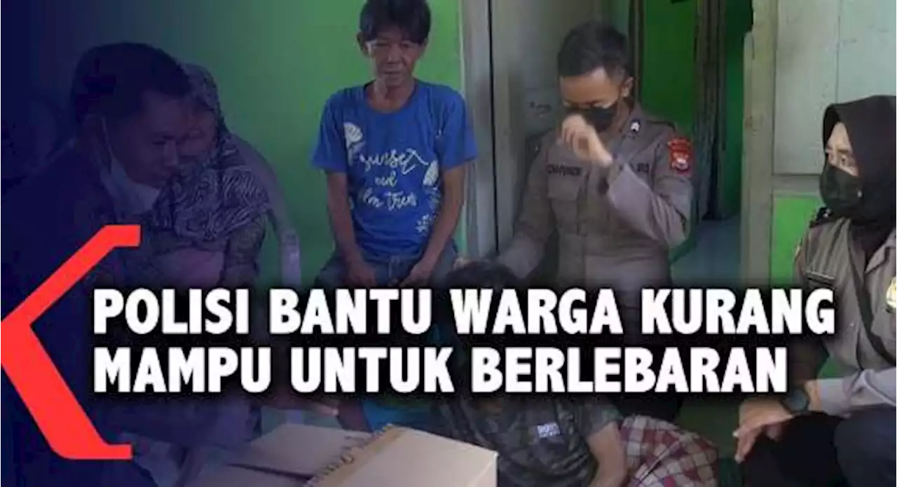 Polisi Bantu Warga Kurang Mampu Untuk Berlebaran