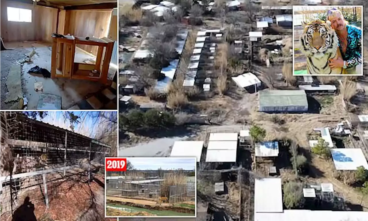 Inside derelict zoo where Tiger King Joe Exotic and his animals roamed