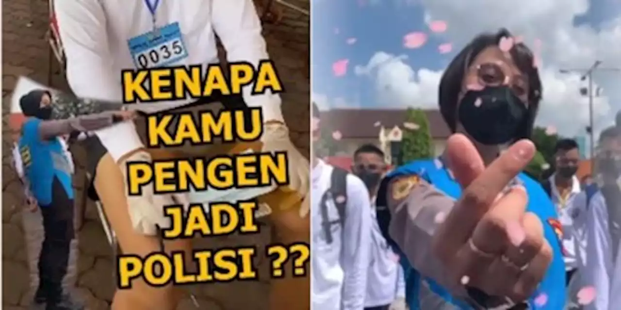 Para Casis Ditanya Kenapa Ingin jadi Polisi, Jawaban Siswa Ini Bikin Polwan Salting | merdeka.com