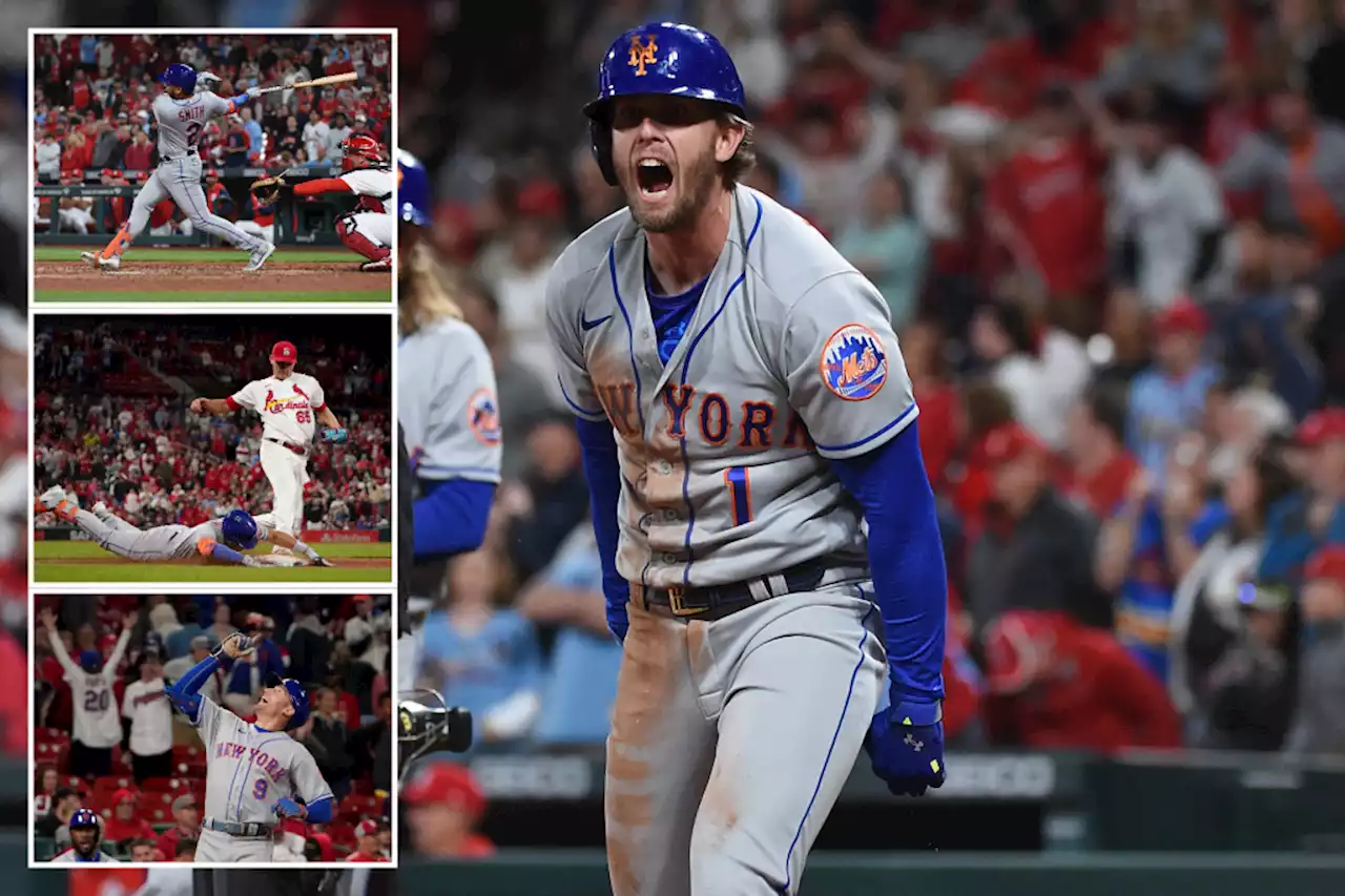 Mets erupt for improbable five-run rally in ninth inning to beat Cardinals