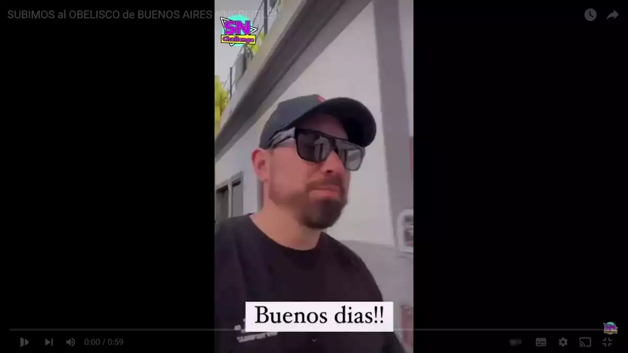 Los youtubers españoles fanáticos de Argentina subieron al Obelisco y lo cuentan en este video