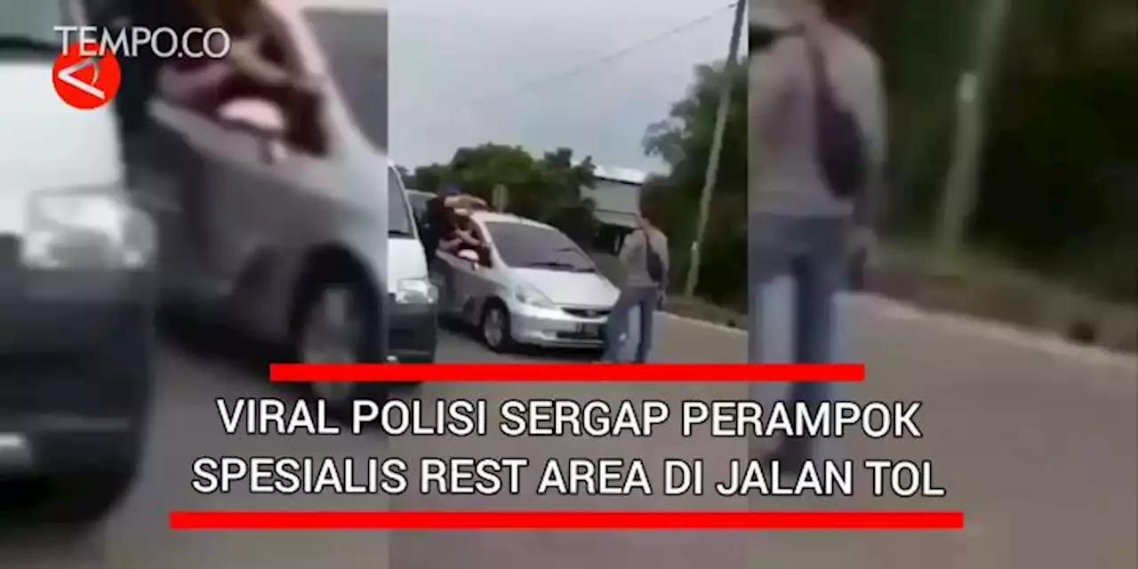 Viral Polisi Sergap Perampok Spesialis Rest Area di Jalan Tol