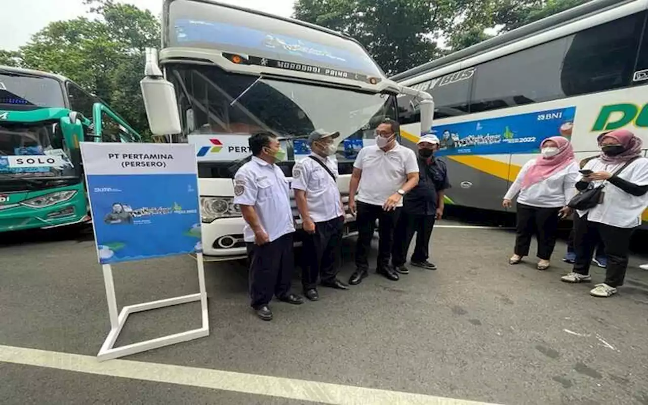 Dukung Mudik Aman Mudik Sehat Bersama BUMN 2022, Pertamina Kerahkan 40 Bus | Kabar24 - Bisnis.com